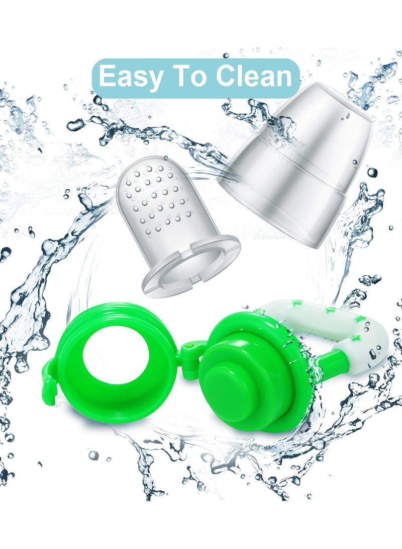 أوريتي حزمة من 2 نجمة على شكل طعام الطفل تغذية الفاكهة اللهاية قضم الفاكهة-أفضل لعبة تسنين الأطفال أسنان الفاكهة أسنان الفاكهة السيليكون الناعم - Image 2