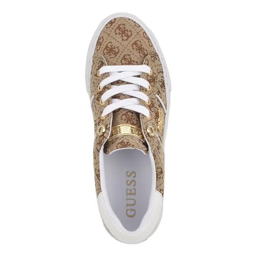 GUESS Women's Loven Sneaker, Medium Brown 219, 6.5 - Image 2