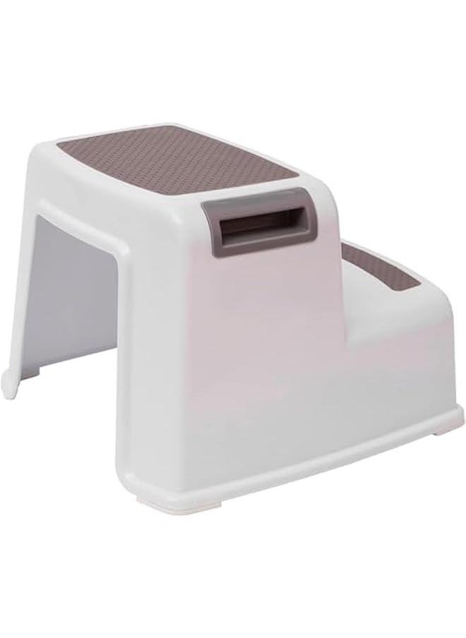 HOOKOR 2 Step Stool for Kids, Anti-Slip Sturdy Toddler Two Step Stool for Toilet Potty Training, Bathroom,Kitchen  - Image 3