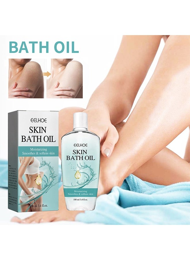 EELHOE Skin Bath Oil，Skin Bath Oil So Soft Sensual, Original Skin Bath Oil So Soft, Skin Moisturizing Smoothes & Softens Skin Soft, Original Bath Oil for Women Men 100ml  - Image 1