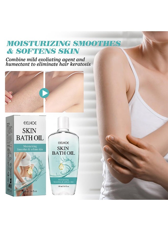 EELHOE Skin Bath Oil，Skin Bath Oil So Soft Sensual, Original Skin Bath Oil So Soft, Skin Moisturizing Smoothes & Softens Skin Soft, Original Bath Oil for Women Men 100ml  - Image 2