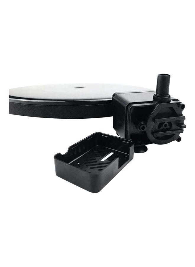 نافورة مياه صغيرة تعمل بالطاقة الشمسية أسود - Image 2