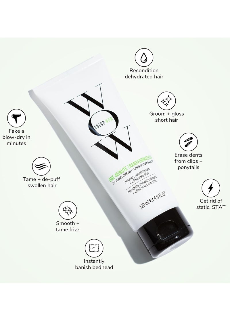 Houmt One Minute Transformation Styling Cream, 120ml – Instant Frizz Fix & Smoothing Cream  - Image 3