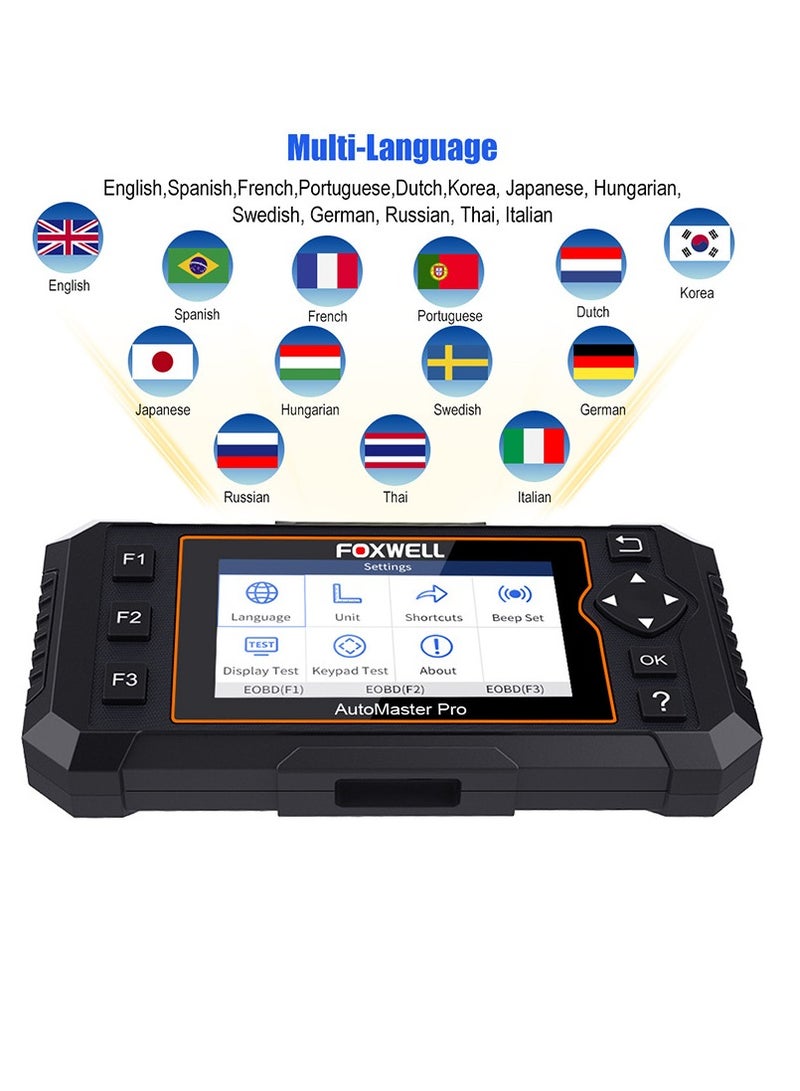 Foxwell NT624 Elite OBD2 EOBD Automotive Scanner Full System Diagnosis ABS SRS SAS Transmission Code Reader EPB Oil Reset OBDII OBD 2 Car Diagnostic Tool - Image 4
