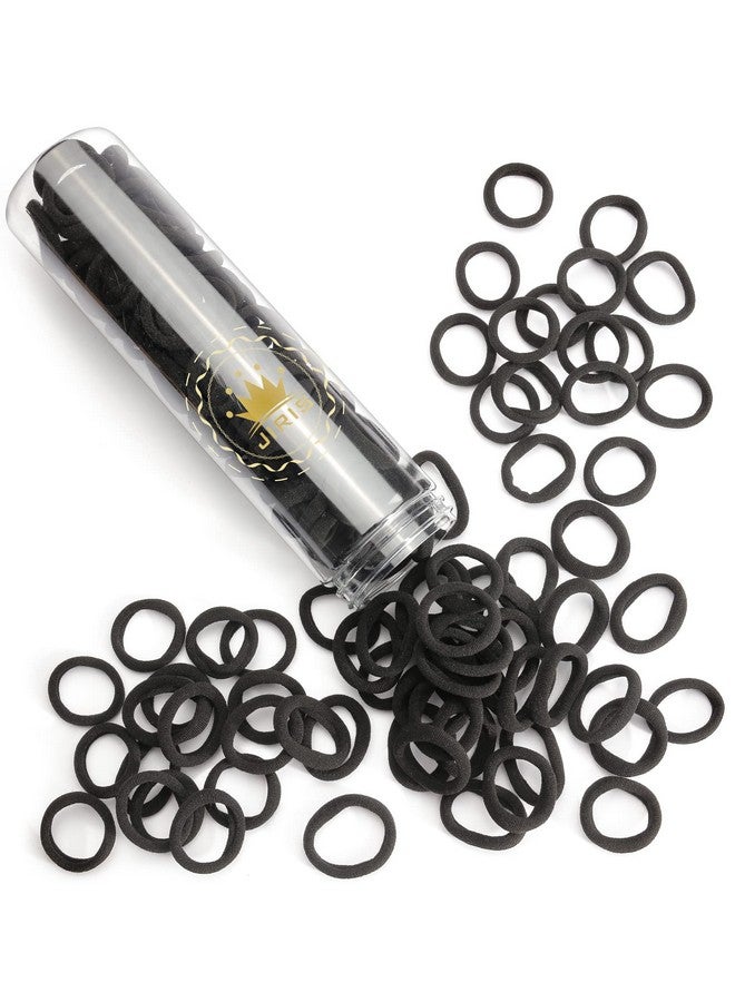 JIRIS 100 Pcs No Break Hair Ties Fitting Kit And Limitedtime Starter Kit Gentle For Any Hair Type With No Slipping Or Snagging Color Mixing(Black) - Image 1