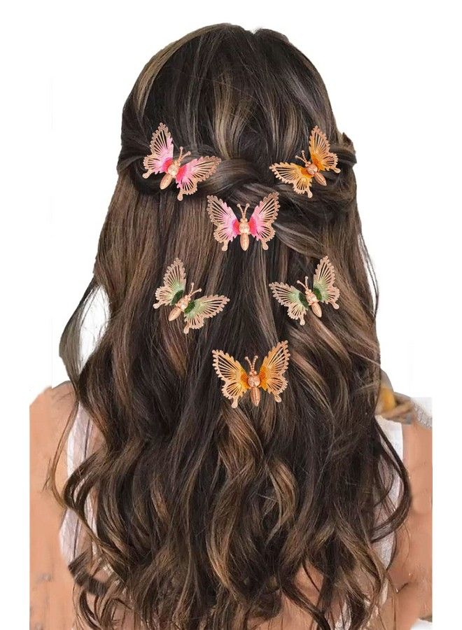 Temperia Hair Accessories For Women Stylish For Wedding & Parties Hair Pins For Women & Girls Butterfly Hair Style Bridal Braid & Brooch For Juda Bun Hairstyle Decoration Bride Clips Pack Of 6 - Image 1