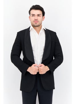 GANT Men Regular Fit Plain Formal Blazer, Black  - Image 1