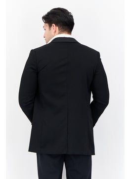 GANT Men Regular Fit Plain Formal Blazer, Black  - Image 3