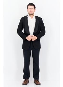 GANT Men Regular Fit Plain Formal Blazer, Black  - Image 2