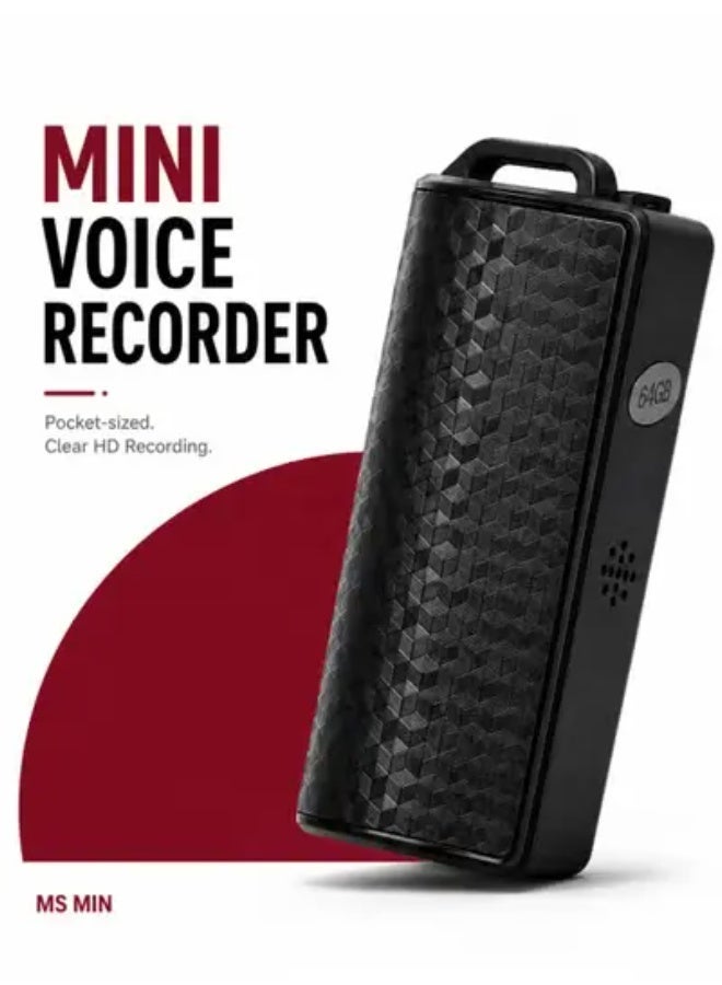 BASEMENT-1 64G Magnetic Voice Recorder with AI-Intelligent Triple Noise Reduction,25 Days Continuous Recording Device,Voice Activated Audio Recorder,Digital Voice Recorder for Meetings/Interviews/Classroom - Image 1