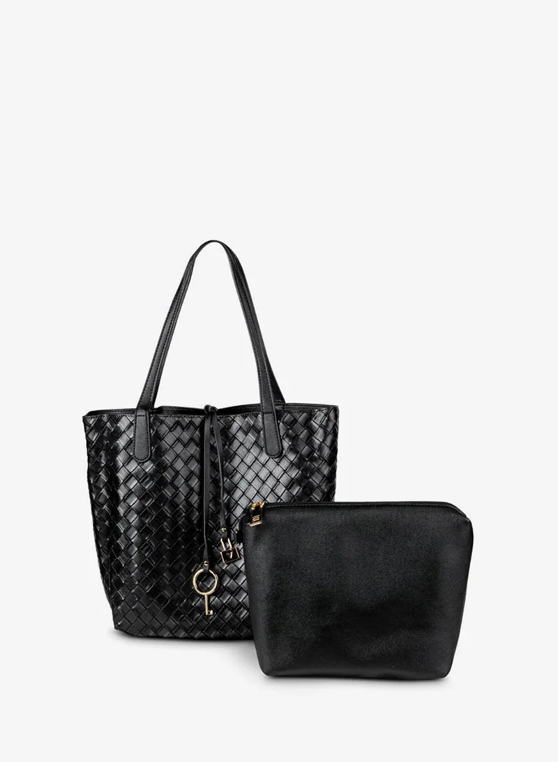 Vincci Black Women Top Handle Tote Bag for Women | Best Price UAE