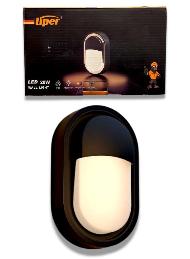ليبر كشاف حائط LED Liper 20W - إضاءة بيضاء دافئة (Warm White) ومتينة - Image 1