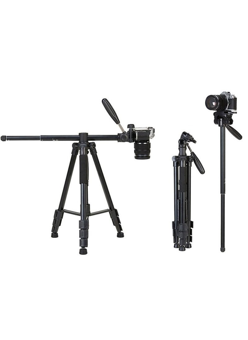 MIGOFAST Professional Aluminium Tripod Monopod for All DSLR Cameras Lightweight Tripod Stand 360 degree 3 way Head Travel Phone Stand Aluminum  - Image 1