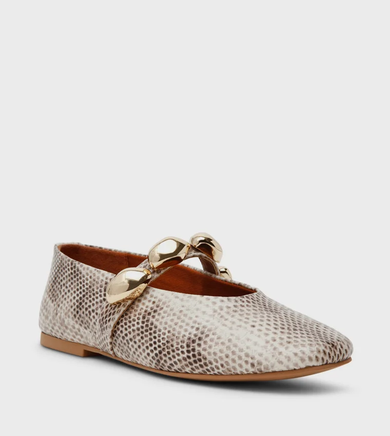 ستيف مادن Poppin Metal Accent Mary Jane Shoes