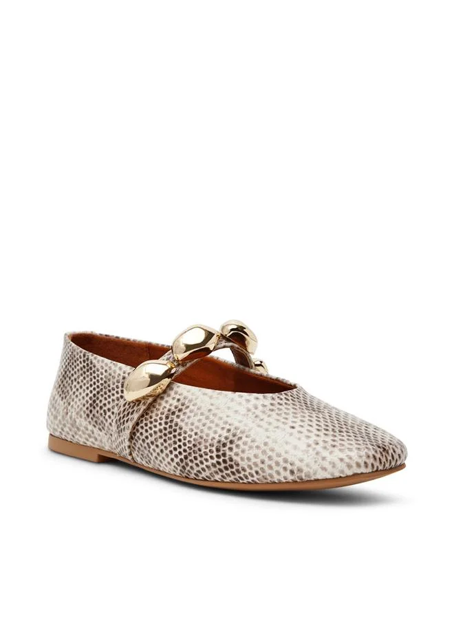 Poppin Light Brown Women's Ballerina Flats