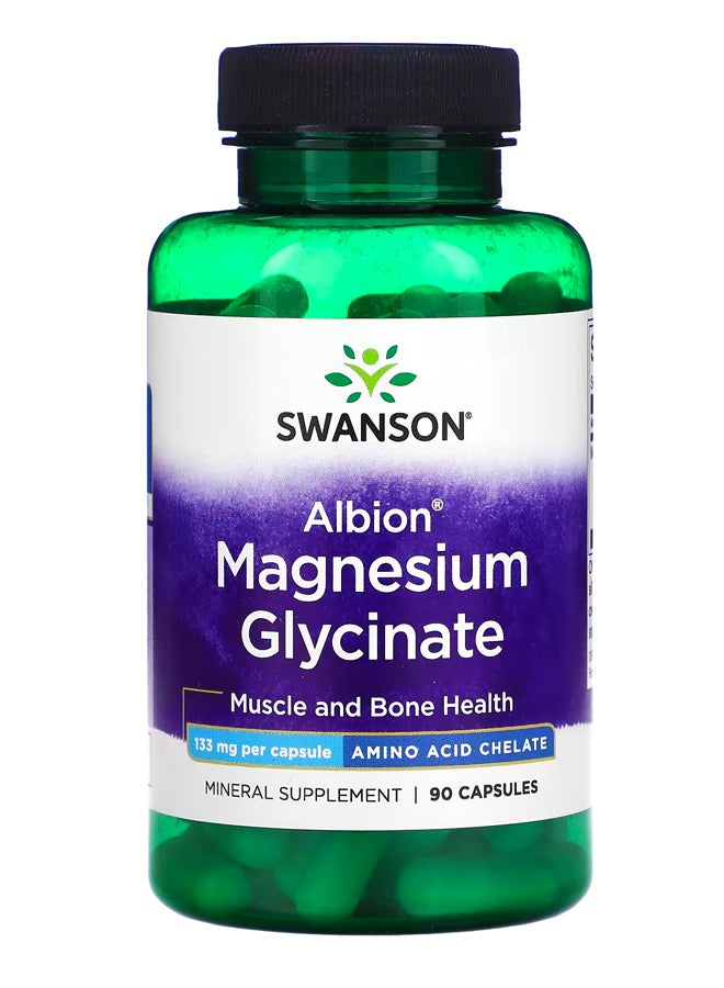 سوانسون Albion ، جليسينات المغنيسيوم ، 133 ملجم ، 90 كبسولة