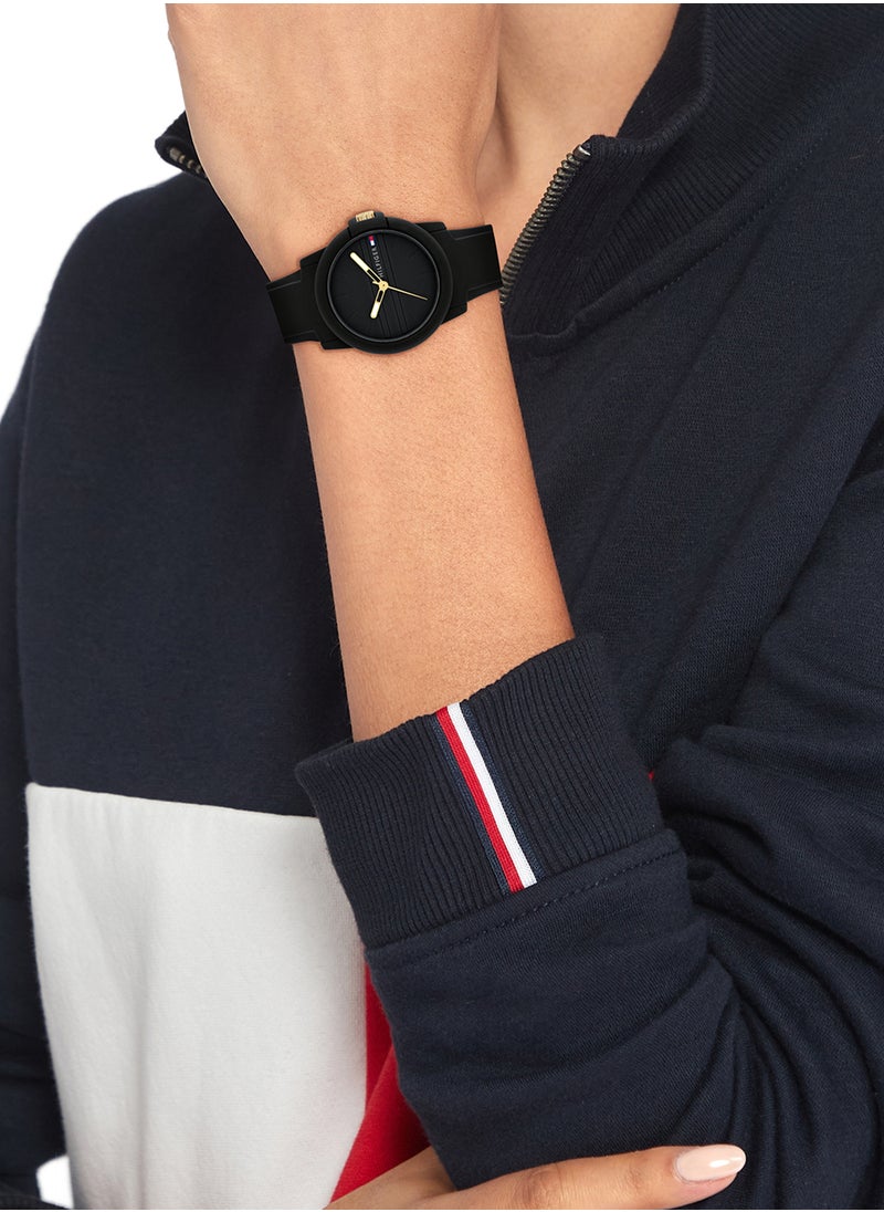 TOMMY HILFIGER - ساعة يد نسائية من السيليكون ذات شكل دائري تناظرية 1782688 - 36 ملم - Image 1