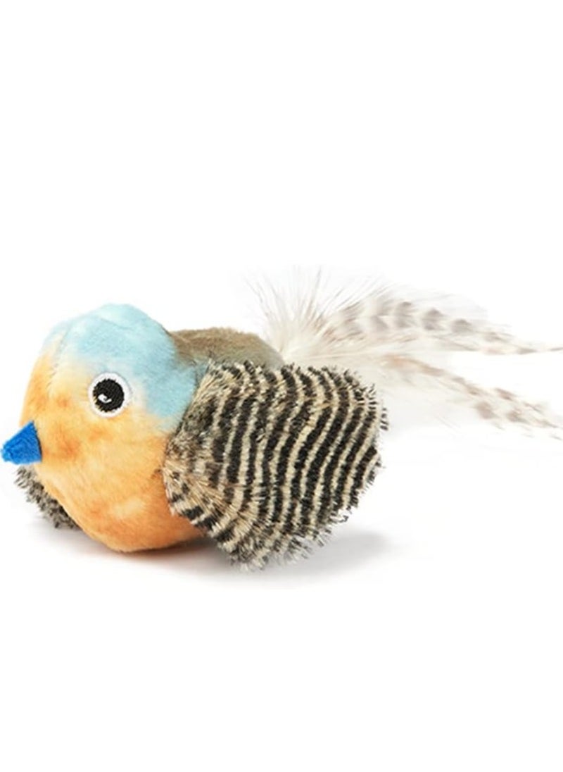 FOFOS Generic FOFOs Sound Chip Blue Bird with Catnip Balls Cat Toy  - Image 2