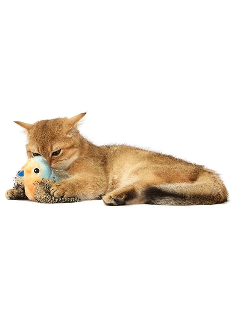 FOFOS Generic FOFOs Sound Chip Blue Bird with Catnip Balls Cat Toy  - Image 3