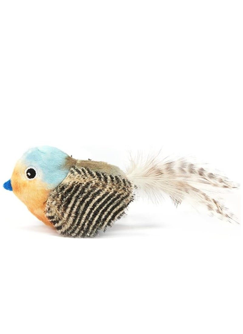 FOFOS Generic FOFOs Sound Chip Blue Bird with Catnip Balls Cat Toy  - Image 4