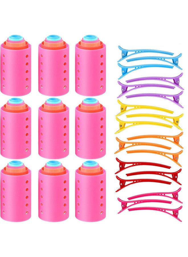Blulu 54-Piece Multicolor Magnetic Rollers Set with Hair Rollers, Duck Teeth Bows, and Hair Clips - Hairdressing Curlers Tools for Men, Kids, and Women - Image 1
