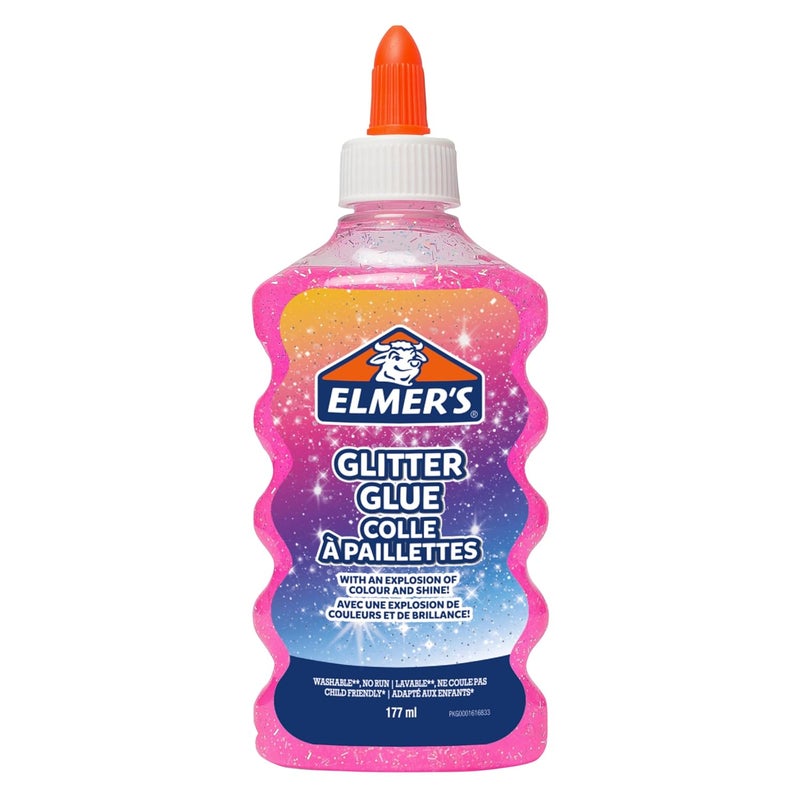 Elmer's Pink Glitter Glue - 177 ml - Image 1