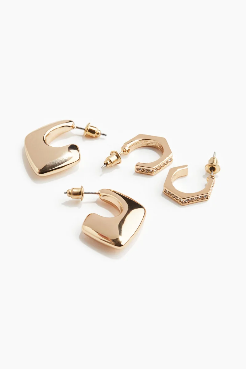 H&M 2 pairs hoop earrings
