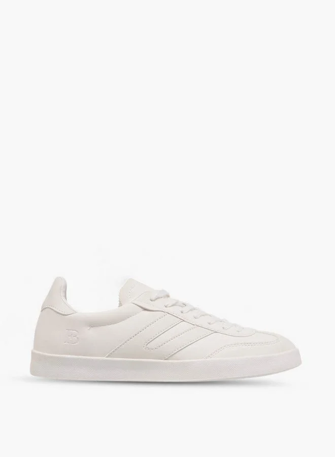 Panelled Lace-Up Sneakers