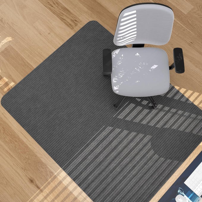 DESK CHAIR MAT FOR HARDWOOD FLOOR TILE 55X35 OFFICE CHAIR MAT FOR ROLLING CHAIRS LARGE ANTISLIPRECYCLABLE MATERIAL COMPUTER CHAIR MAT RUG FOR OFFICEHOME