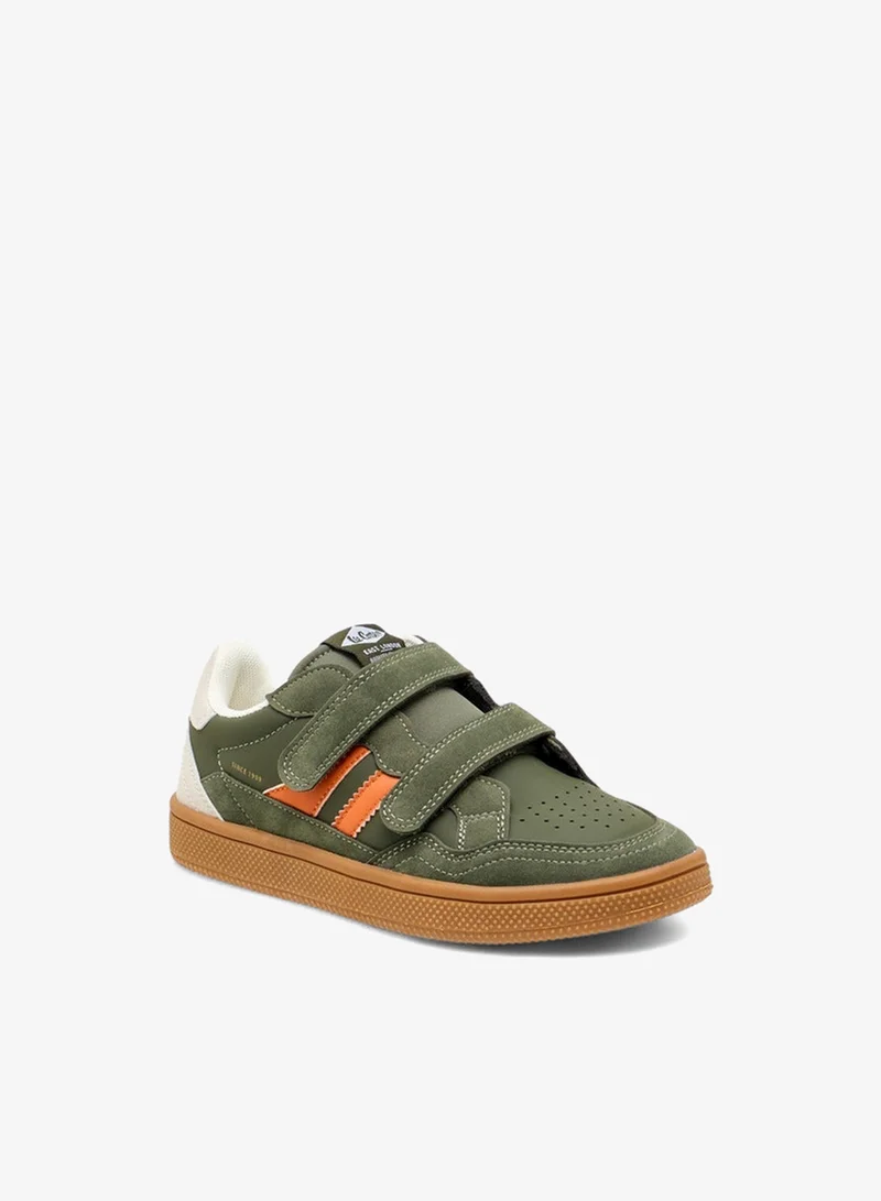 Lee Cooper Boys' Colourblock Sneakers with Hook and Loop Closure