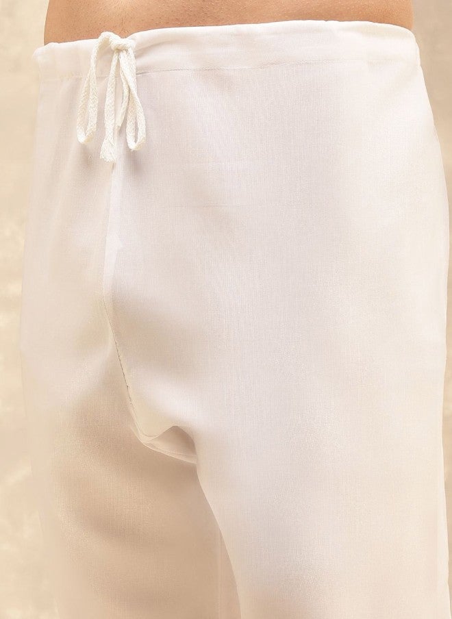 Sojanya Ethnic Motifs Printed Kurta With Pyjamas For Men - Image 3