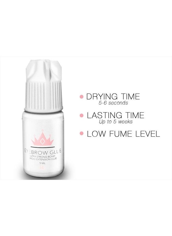 KC Republic - Eyebrow Extension Glue Clear For Eyebrow Extensions Or Fake Eyebrows, Sensitive And Easy To Use On All Eyebrow Extensions, Hypoallergenic Clear Eyebrow Glue By: KC Republic - Image 1