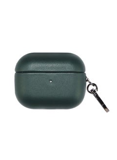 Case Cover For Apple AirPods Pro PU Leather Wireless Bluetooth Earphone Protective Case Dark Green