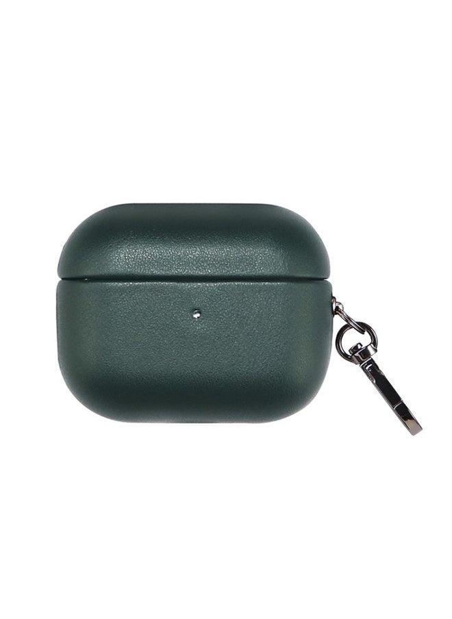 Generic - Case Cover For Apple AirPods Pro PU Leather Wireless Bluetooth Earphone Protective Case Dark Green - Image 1