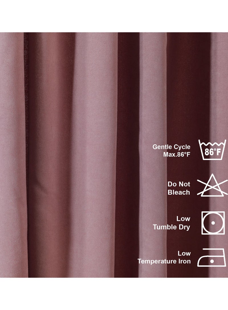 Zeenah Furniture Solid Color Home Decorative Curtains Velvet Look 2 Panels Hanging Back Tap & Rod Pocket Living Room Nursery Room Kitchen Office Windows Home Decoration - Image 4