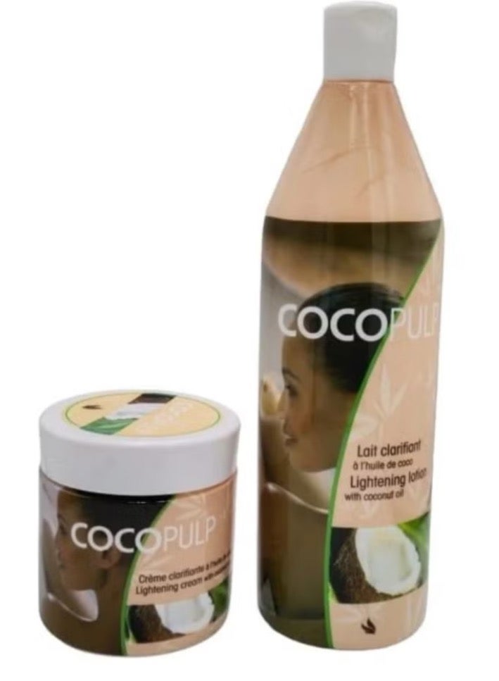 COCOPULP Coco Pulp Skin Lightening Set 300ml and Lotion 500ml - Image 1
