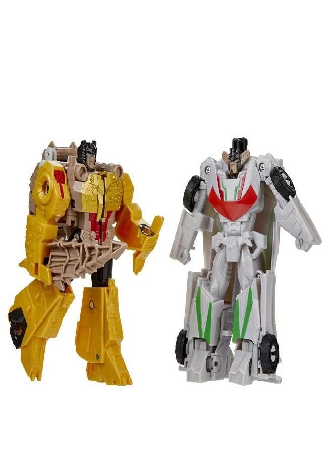 TRANSFORMERS - Transformers Bumblebee Cyberverse Adventures Dinobots Unite Toys Dino Combiners Wheelgrim 2-Pack Action Figures, Ages 6 and Up, 4.5-inch - Image 1