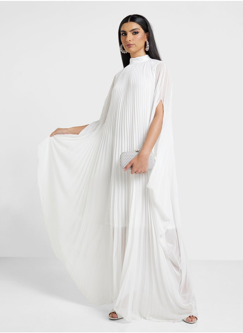 Khizana Pleated High Neck Dress  - Image 4