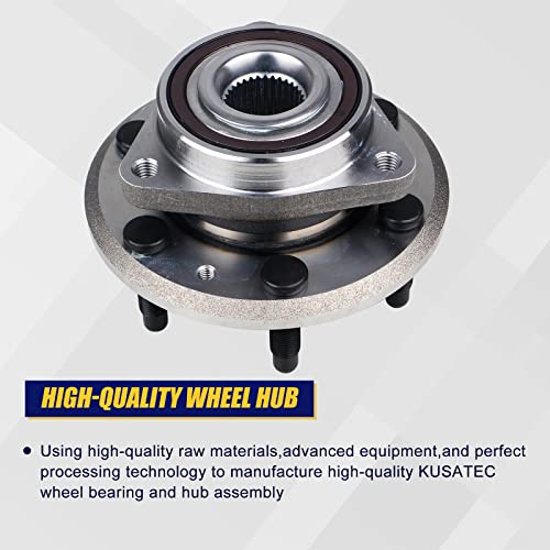 KUSATEC 513277 Front Rear Wheel Hub and Bearing Assembly Compatible with for Chevy Traverse 2009-2017, GMC Acadia 2007-2016/Limited 2017, Saturn Outlook 2007-2010, for Buick Enclave 2008-2017, 6 Lug - Image 3