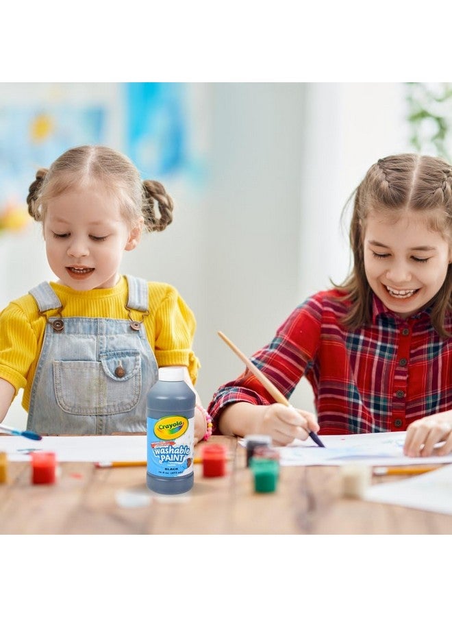 Crayola Washable Paint, Black, 16 oz. - Image 2