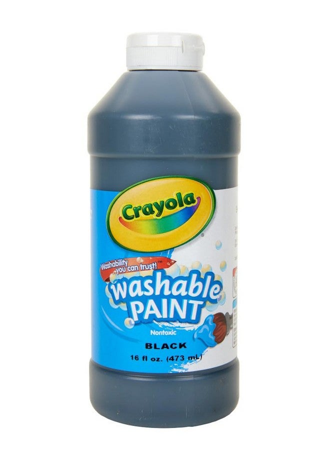 Crayola Washable Paint, Black, 16 oz. - Image 1