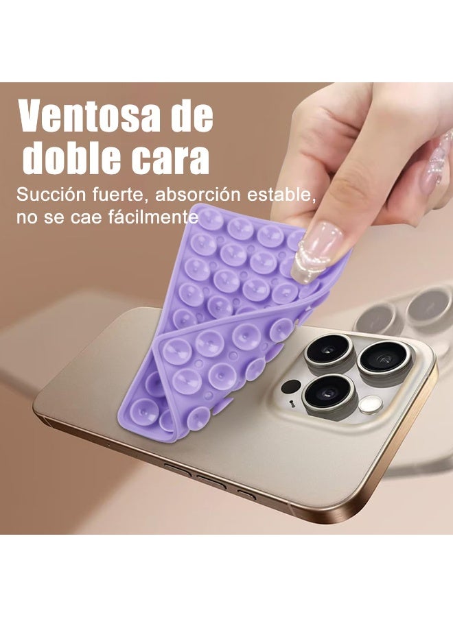 8PCS Silicone Suction Cup Phone Holder Double Sided Sticky Grip Hands Free Mount for iPhone Android - Image 2