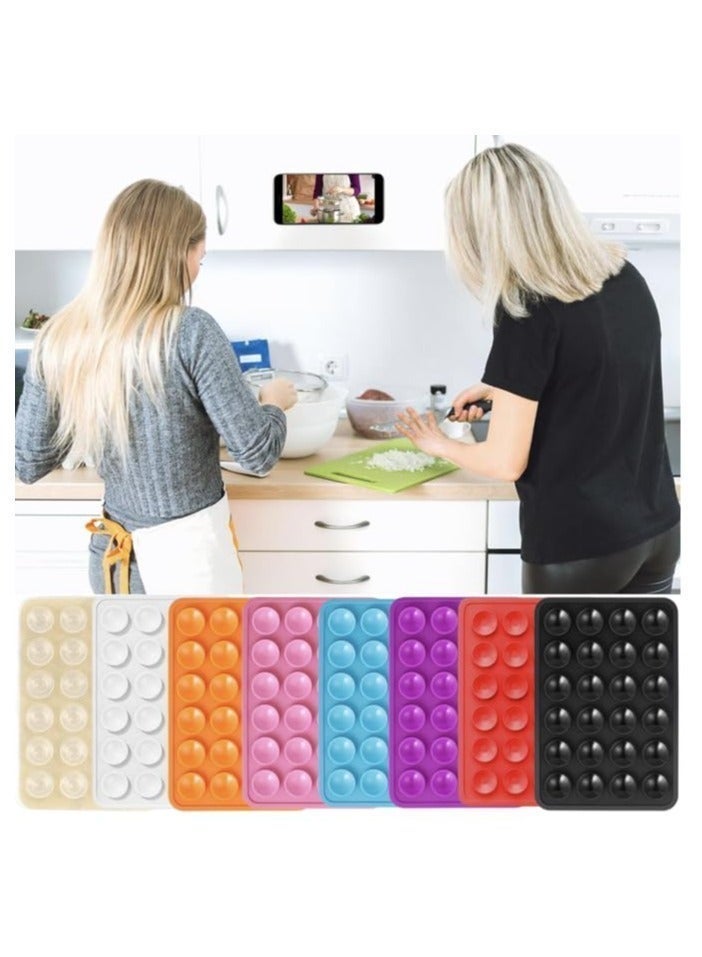8PCS Silicone Suction Cup Phone Holder Double Sided Sticky Grip Hands Free Mount for iPhone Android - Image 5