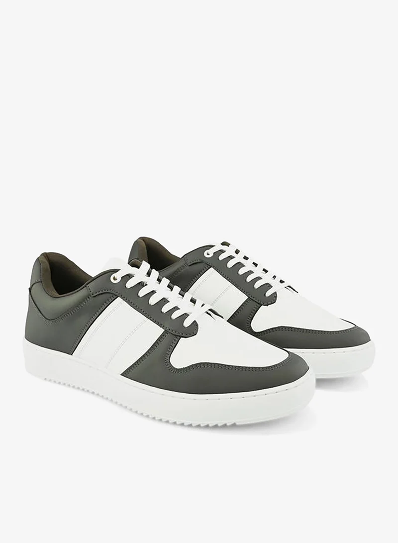 Styli Active Color Block Lace Up Basket Sneakers