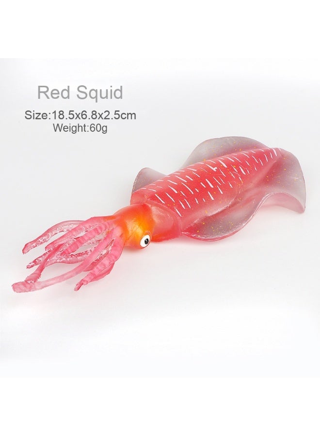 NIBEMINENT Realistic Ocean Animal Models - Squid and Octopus Toys