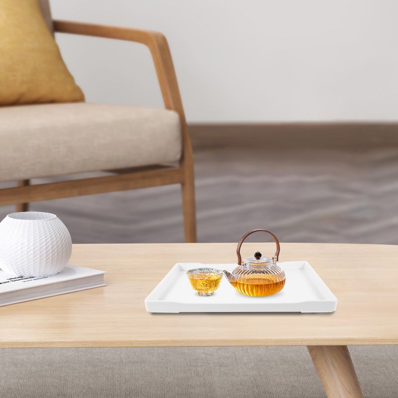 Tea Serving Style Tea Tray Restaurant Serving Tray Rectangular Water Cup Tray - Image 3