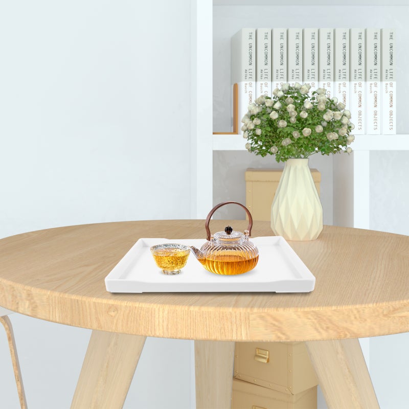 Tea Serving Style Tea Tray Restaurant Serving Tray Rectangular Water Cup Tray - Image 5