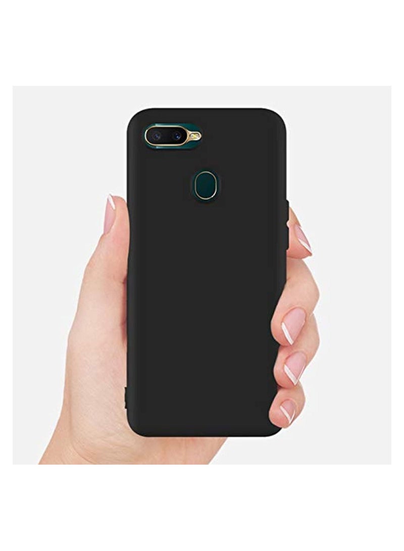 IAF oppo A12 Case Cover Soft TPU Shockproof Slim Soft Silicon Rubberized Matte Cover Case Cover for (oppo A12, Black) - Image 3