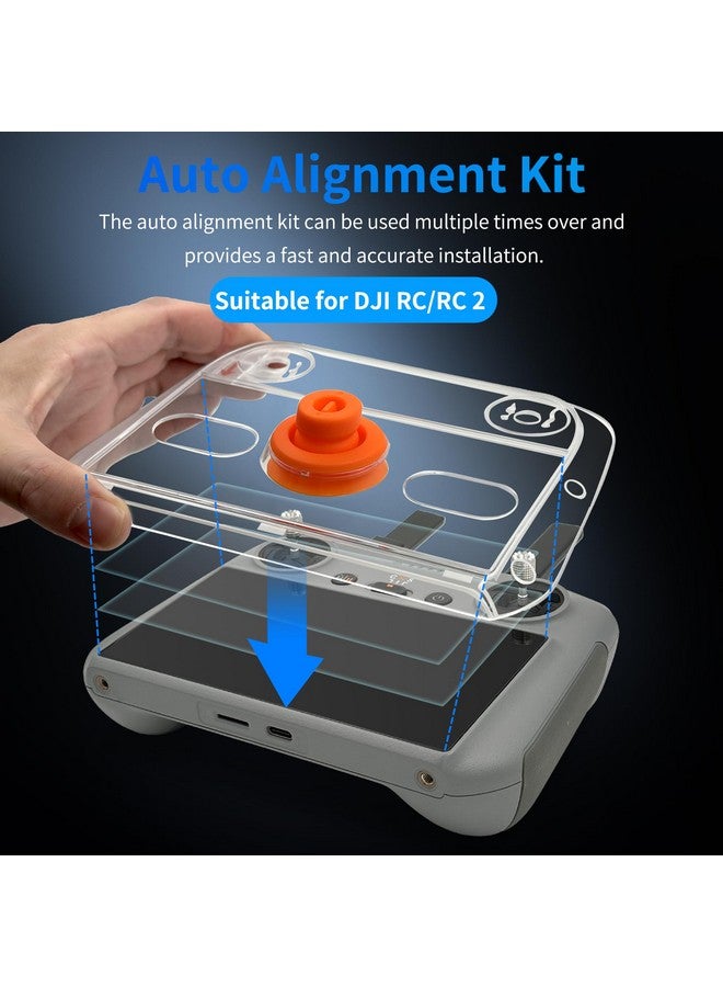 FPVtosky FPVtosky Screen Protector for DJI Mini 4 Pro with Auto Alignment Kit for DJI RC/ RC2 Remote Controller ( 3 PACK ), HD Tempered Glass Screen Protector for DJI Mini 3 / Mini 3 Pro/ Air 3 Controller Accessories - Image 2