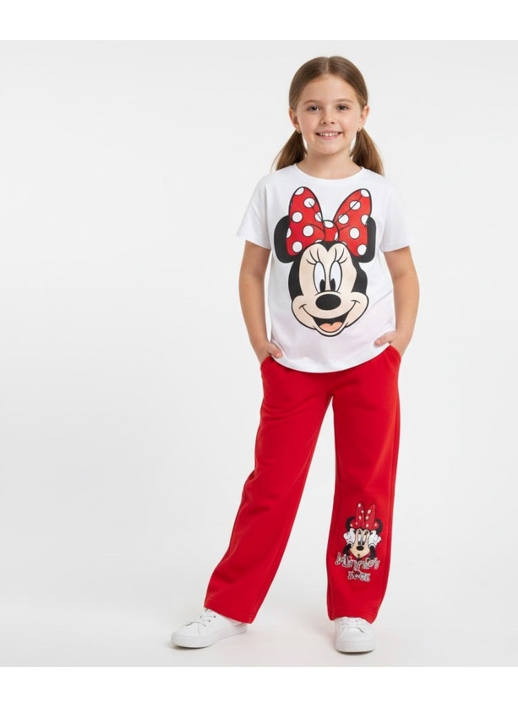 ديزني بنطال رياضي ديزني ميني ماوس للبنات من إنتاج كيدز تي في - Image 2